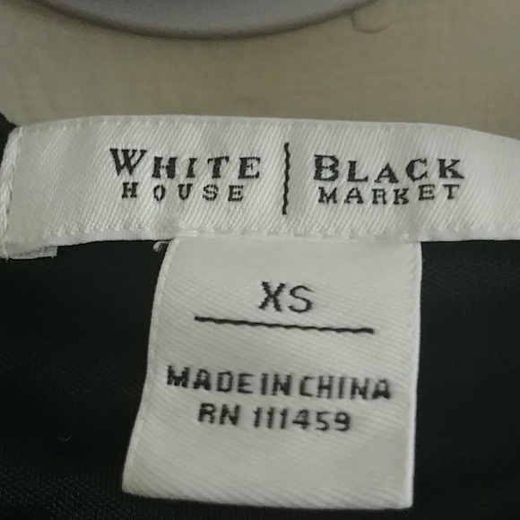 Black white print white house black market dress - Picture 2 of 2